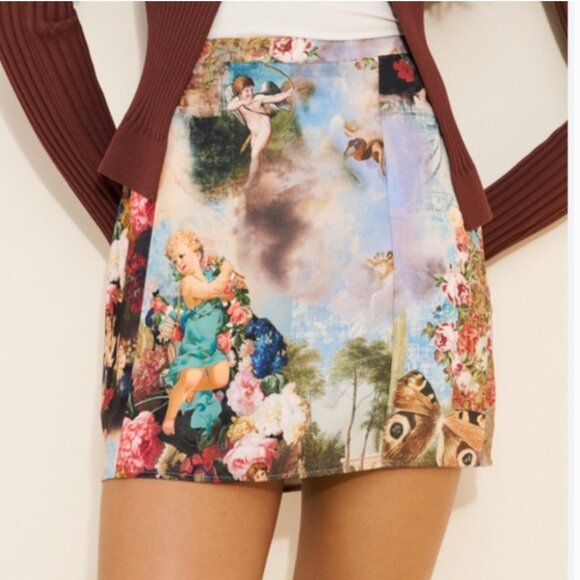Anthropologie Resa Mini Stretchy Skirt size XL - Picture 1 of 5